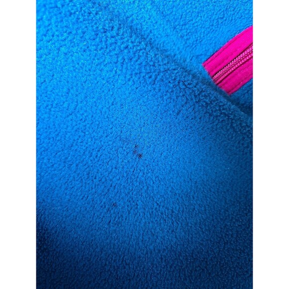 Patagonia Synchilla Fleece Pullover Half Zip Teal Blue Neon Vintage Rare Sz L - Picture 10 of 13